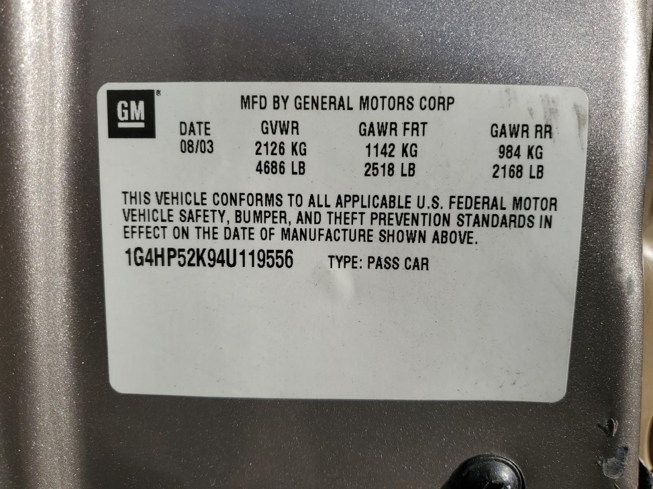2004 BUICK Lesabre