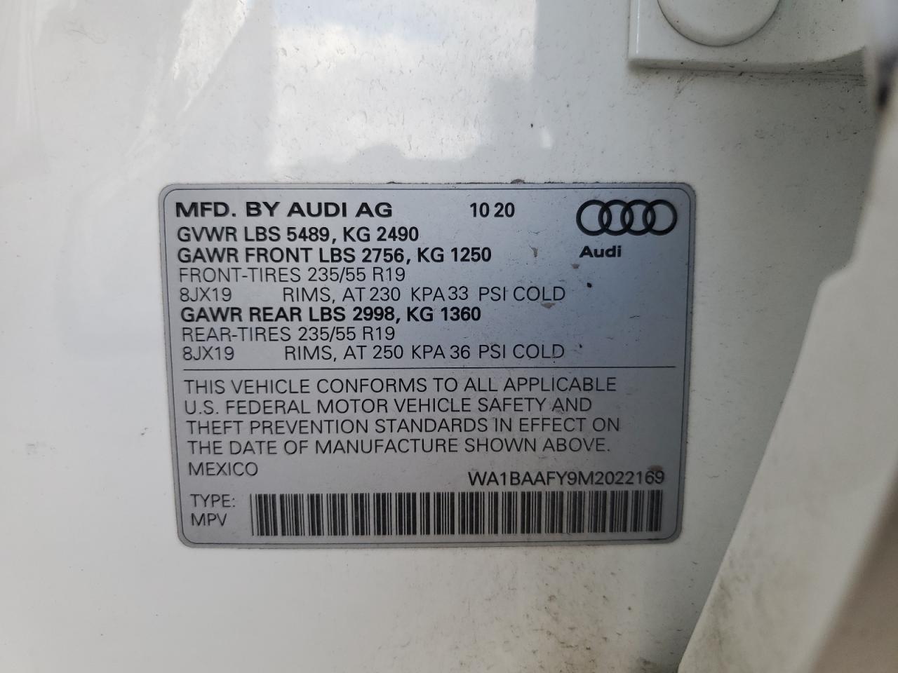 2021 AUDI Q5