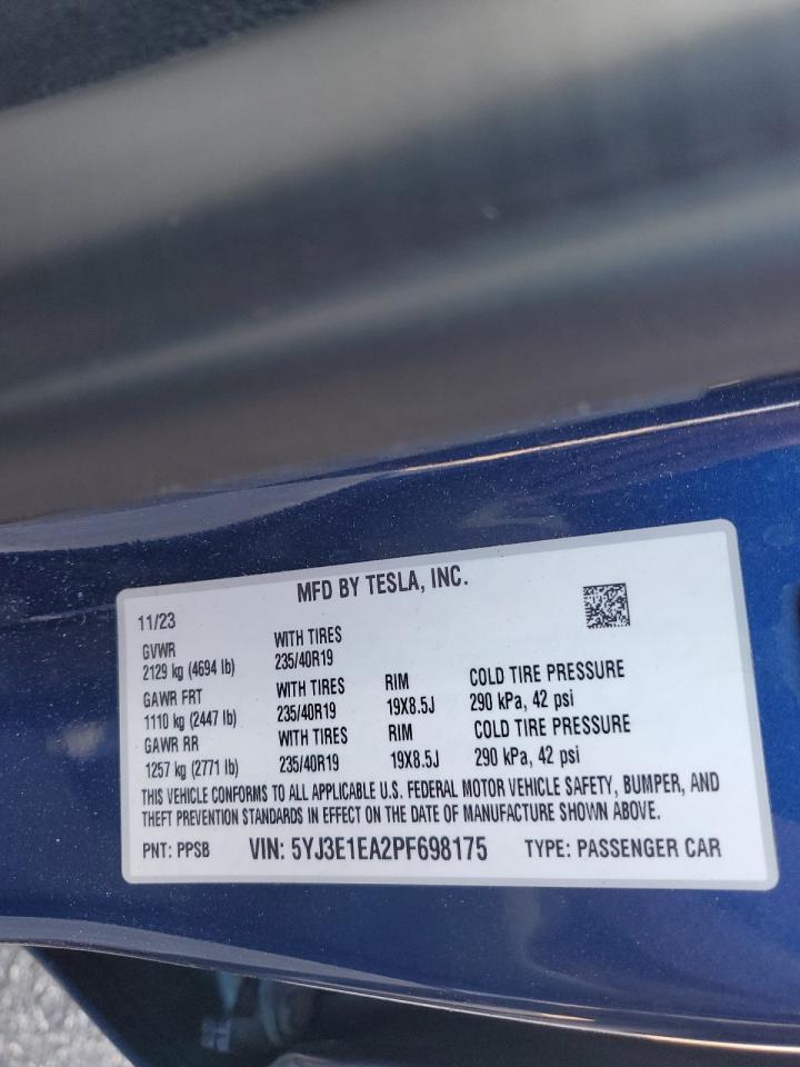 2023 TESLA MODEL 3