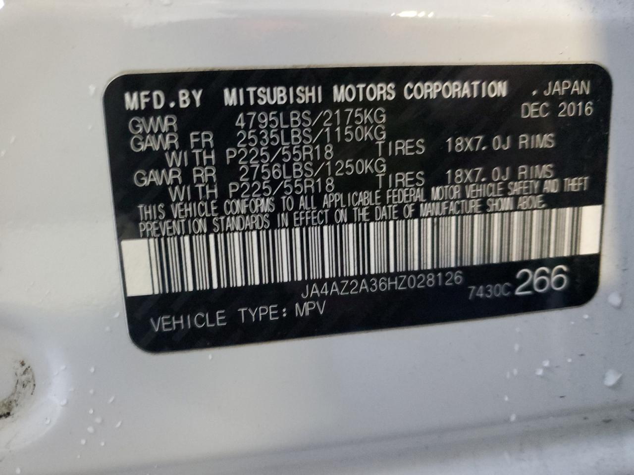 2017 MITSUBISHI outlander