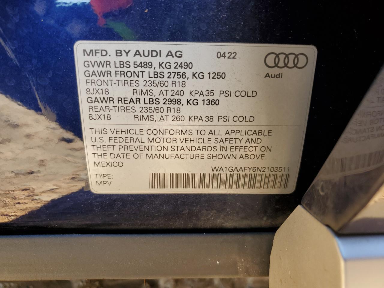 2022 AUDI Q5