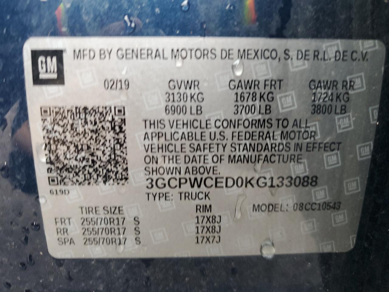 2019 CHEVROLET Silverado