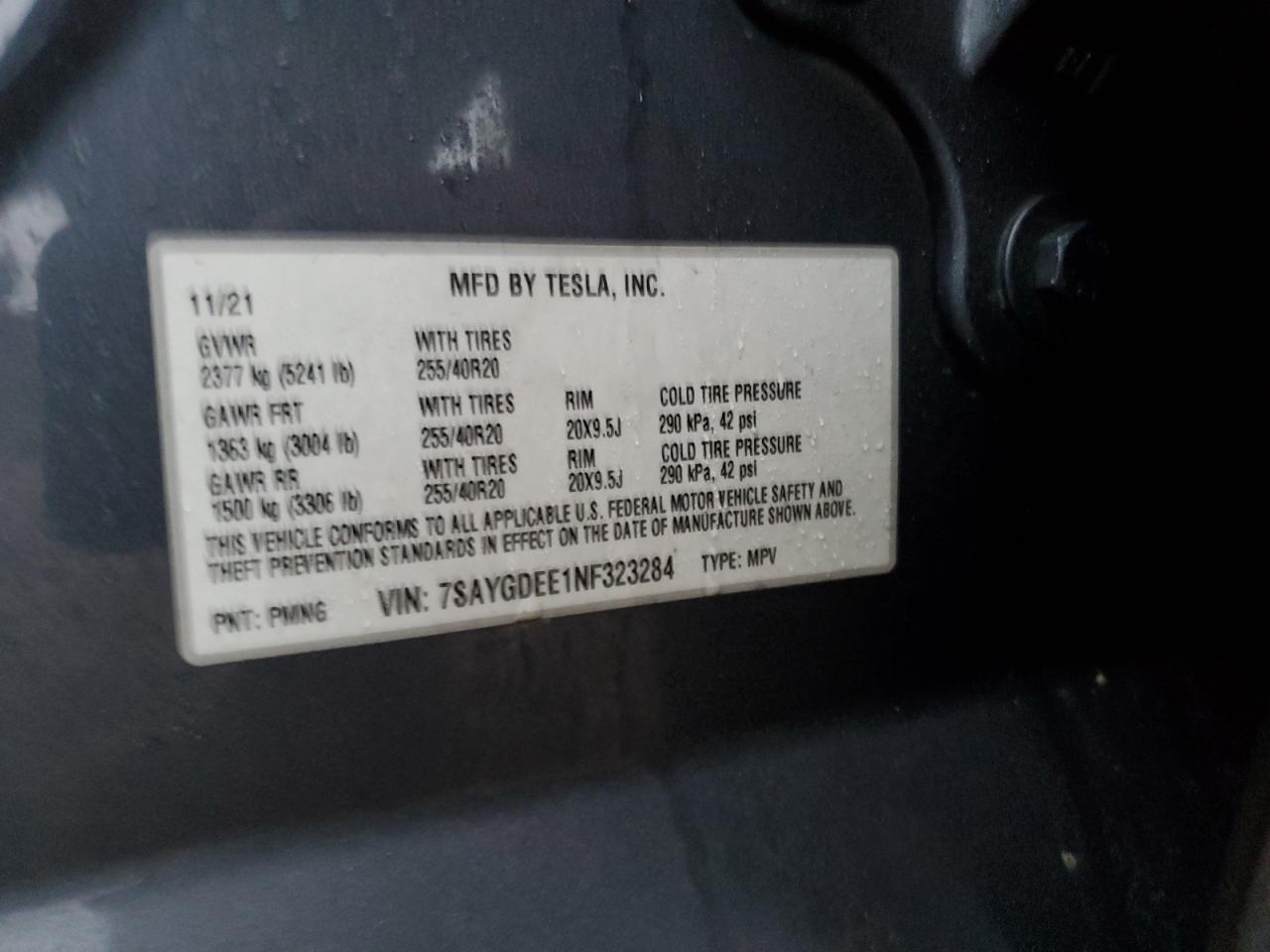 2022 TESLA MODEL Y