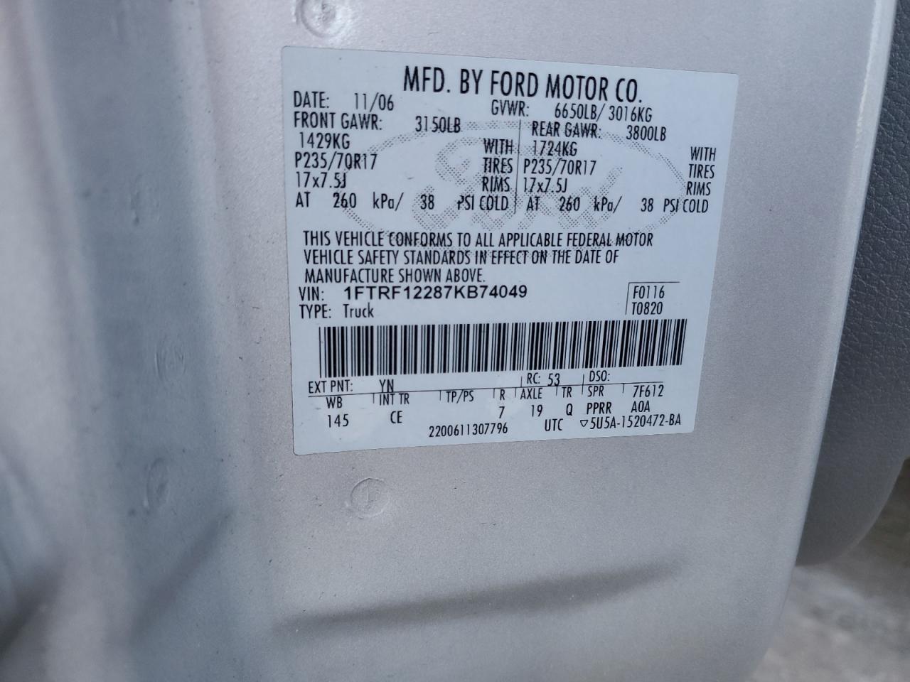 2007 FORD F-150