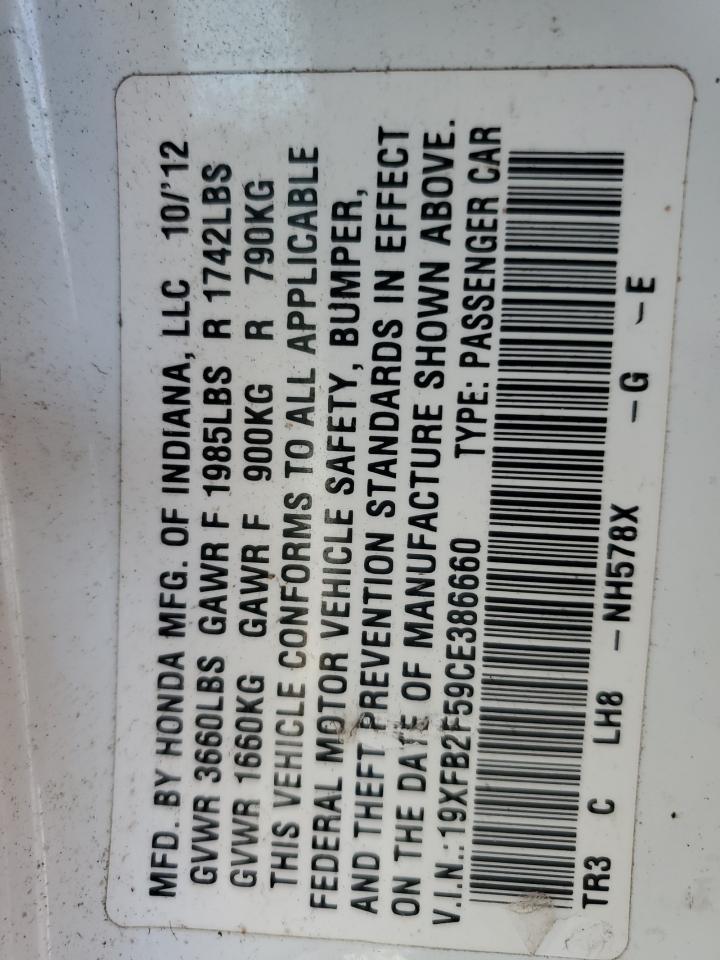 2012 HONDA CIVIC