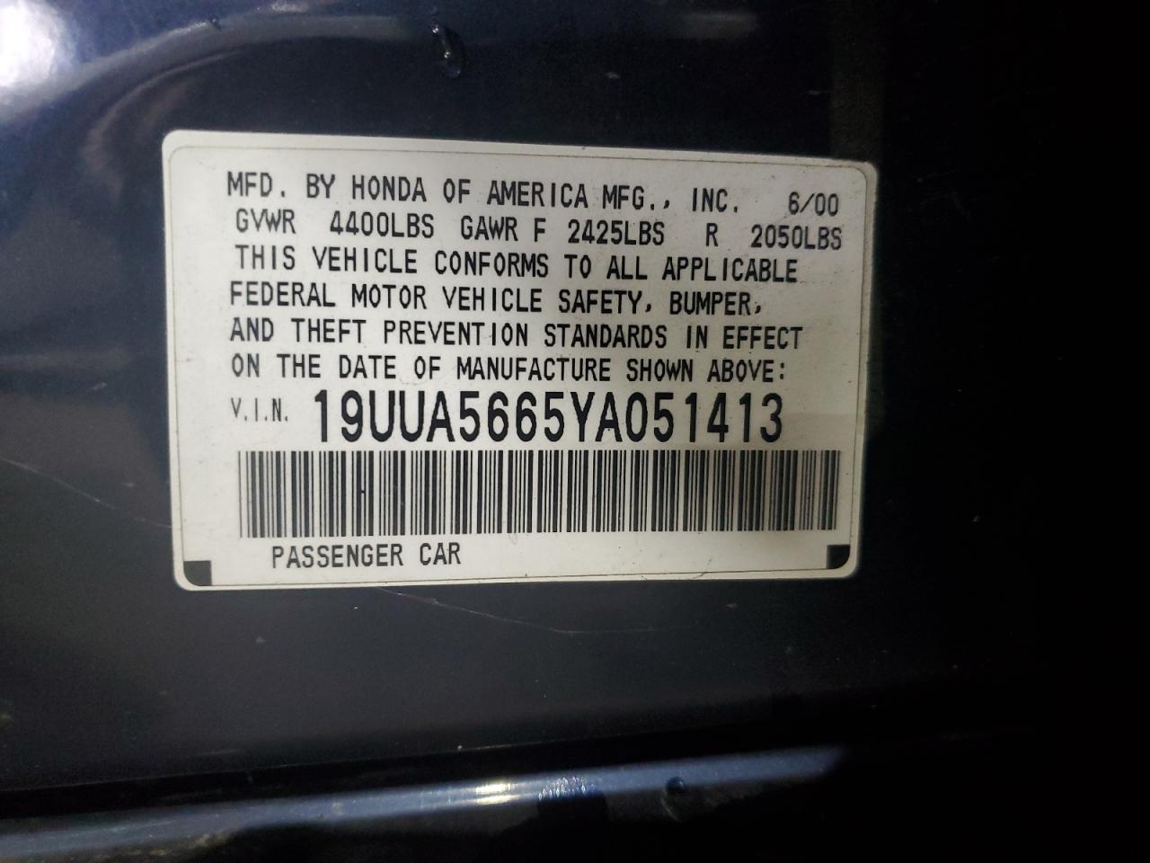 2000 ACURA TL