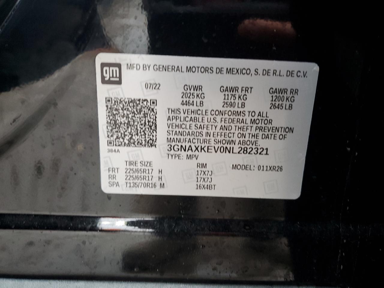 2022 CHEVROLET EQUINOX
