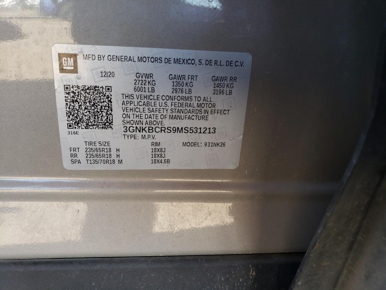 2021 CHEVROLET BLAZER