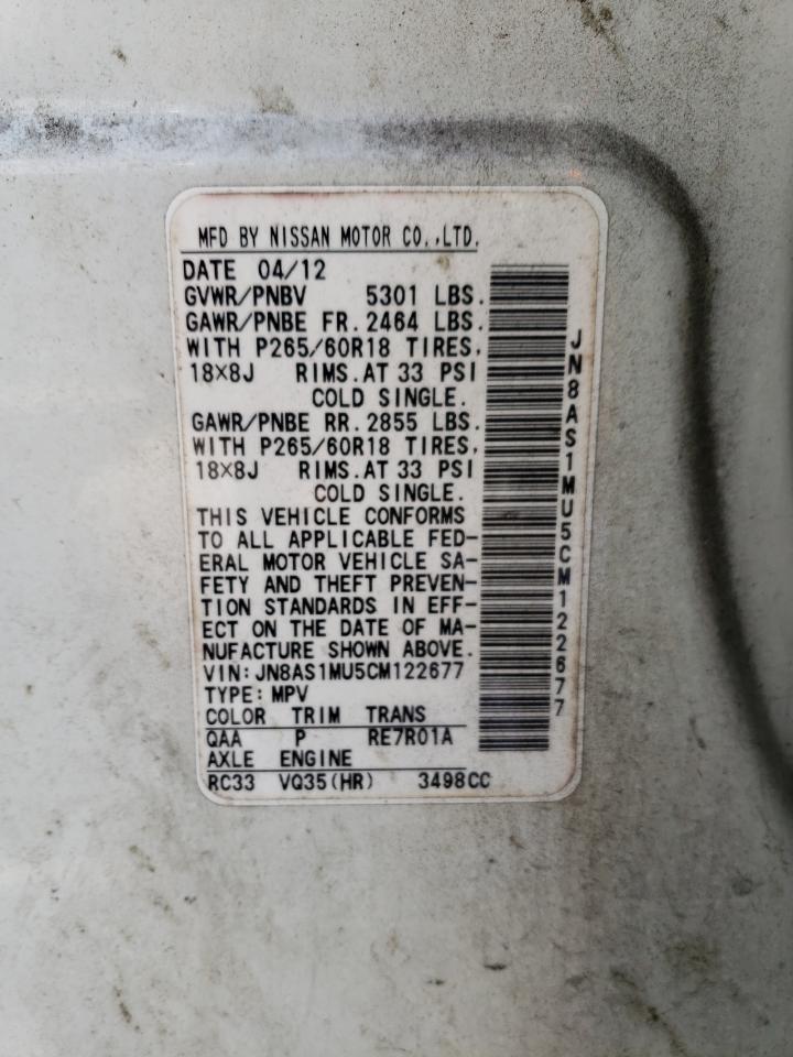 2012 INFINITI FX35
