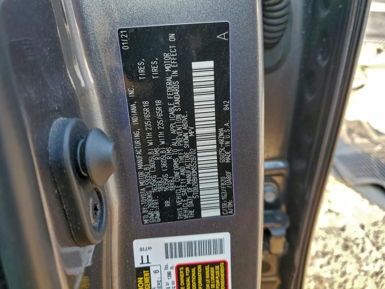 2021 TOYOTA HIGHLANDER