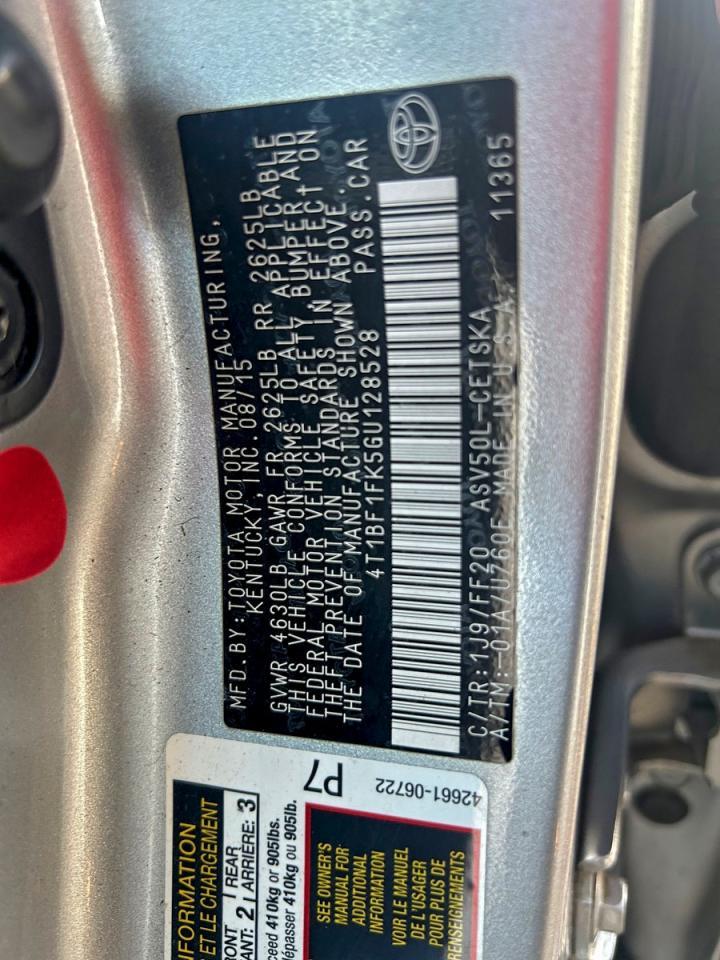 2016 TOYOTA CAMRY