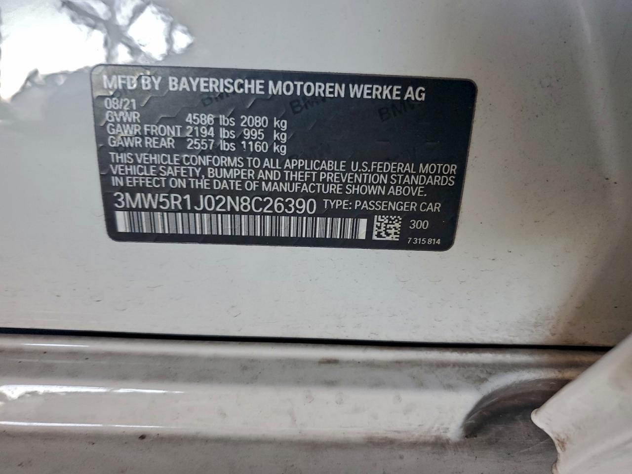 2022 BMW 3 SERIES