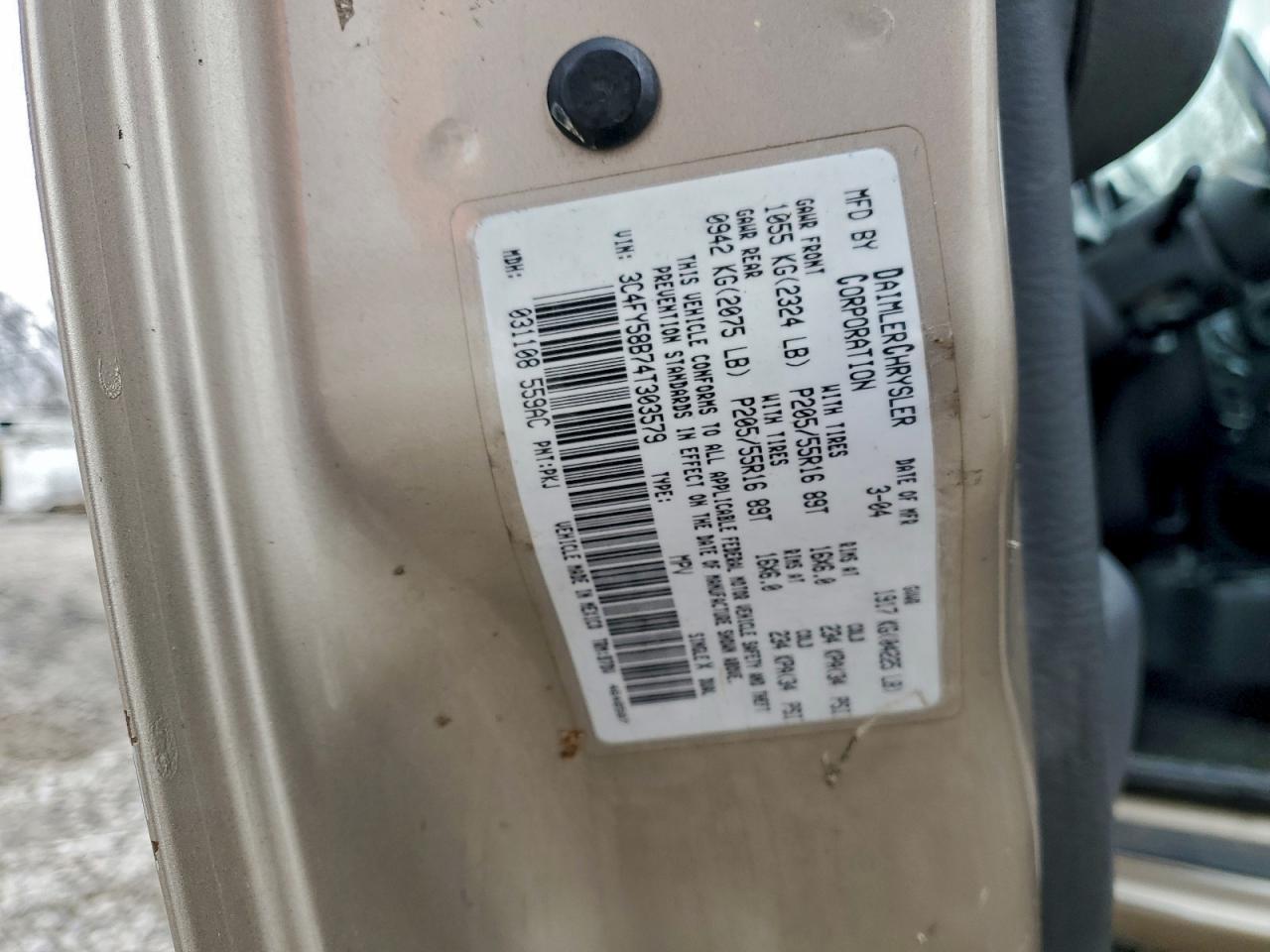 2004 CHRYSLER PT CRUISER