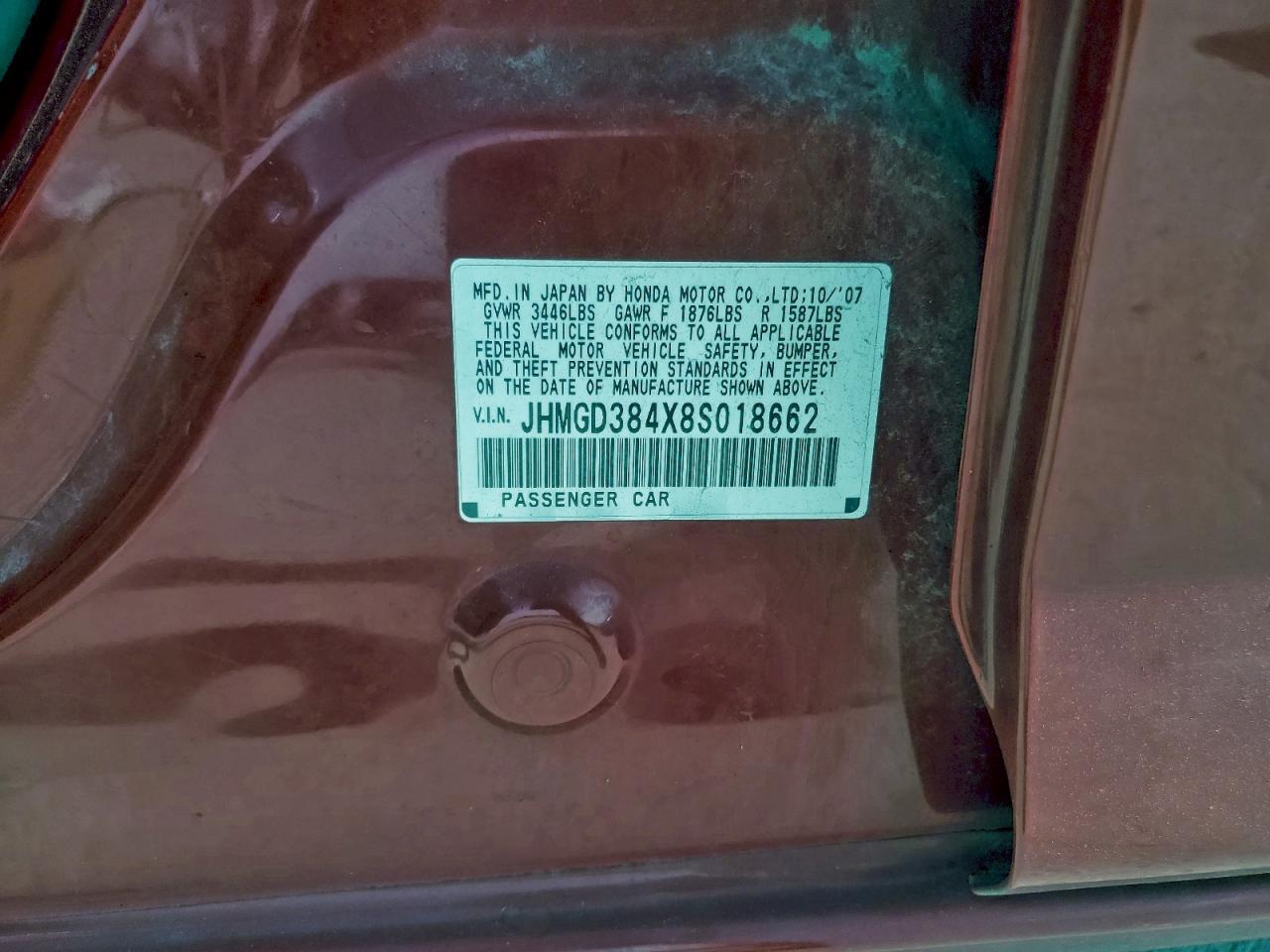 2008 HONDA FIT