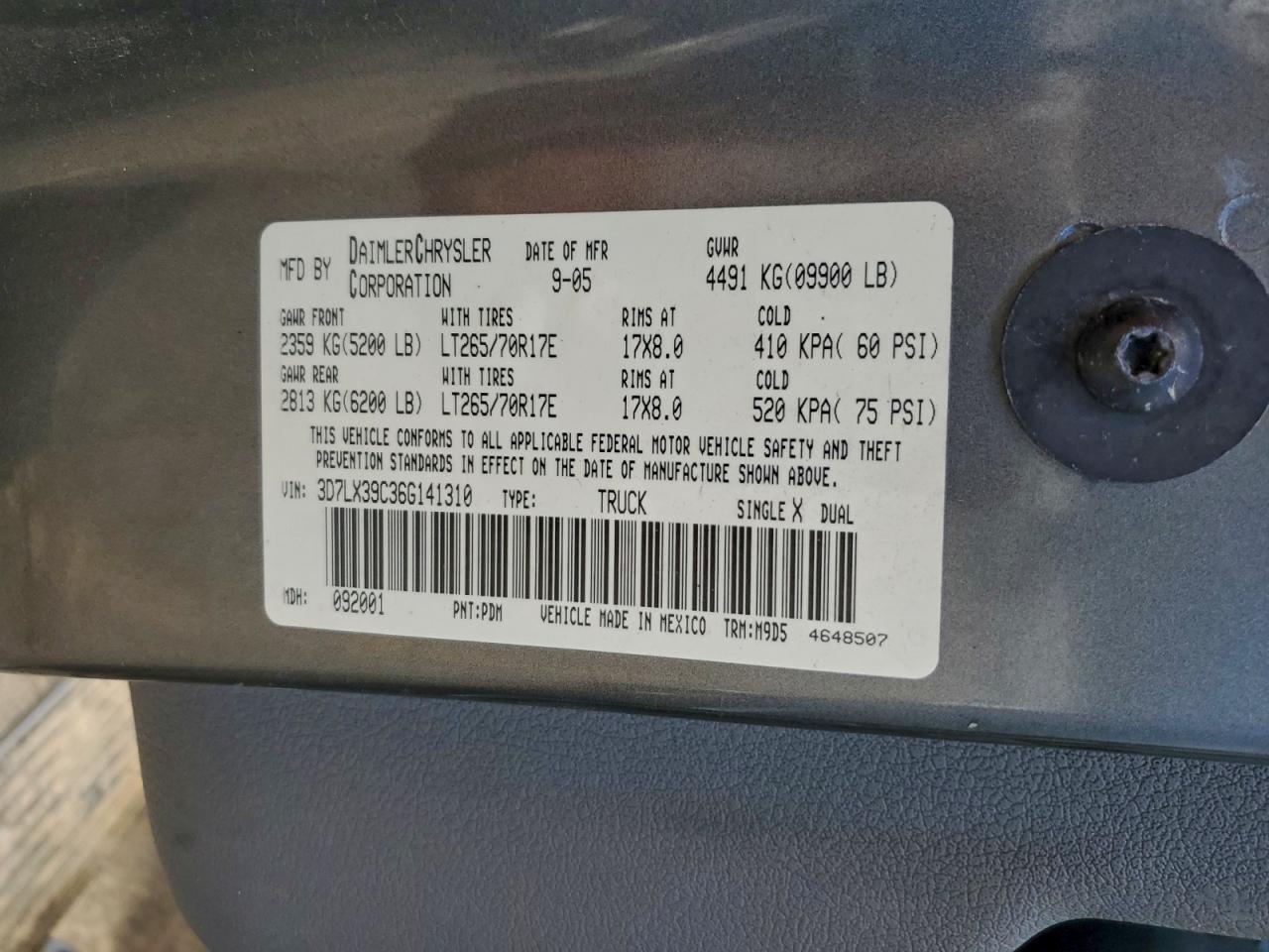 2006 DODGE Ram 3500