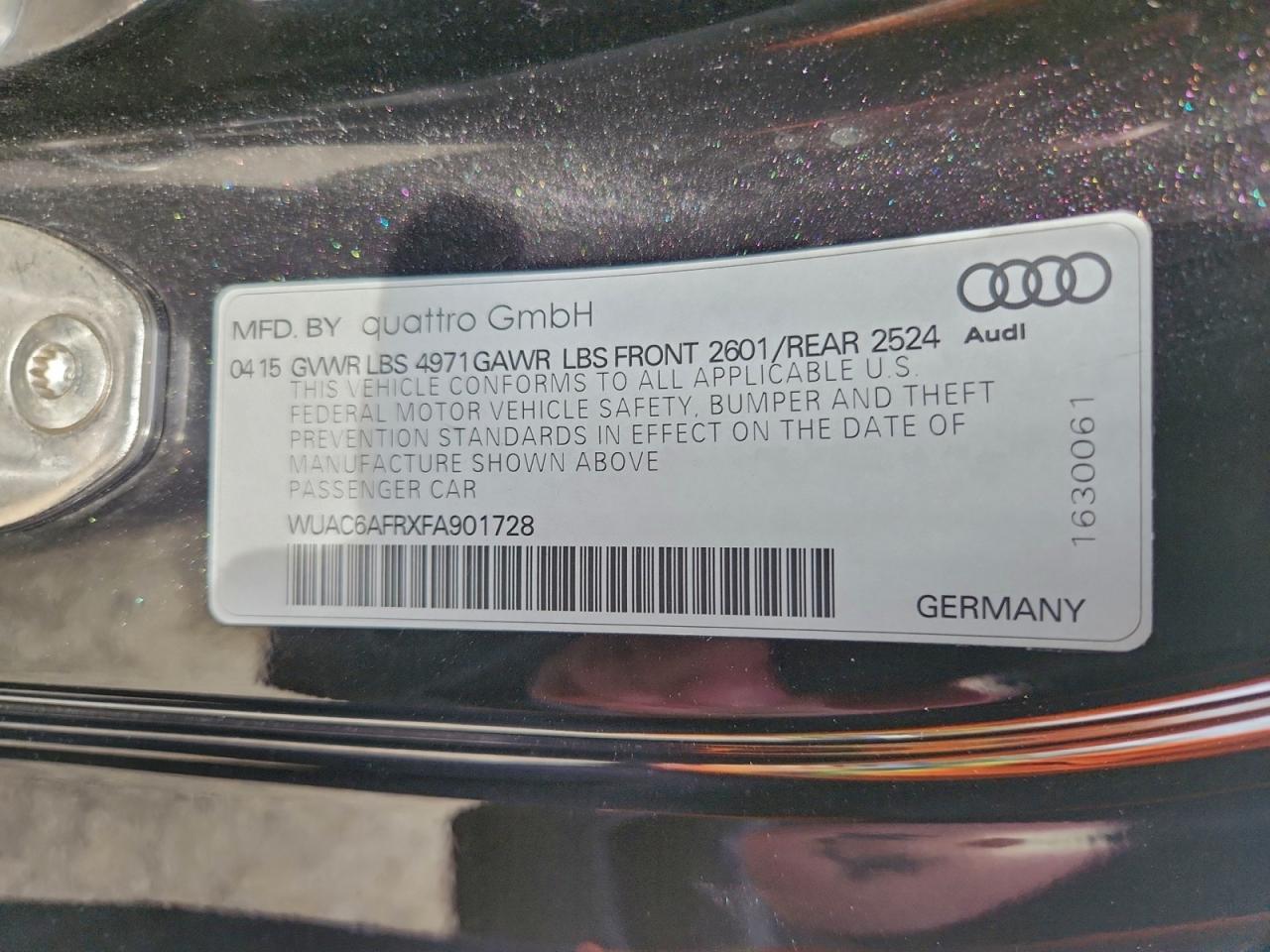 2015 AUDI RS5