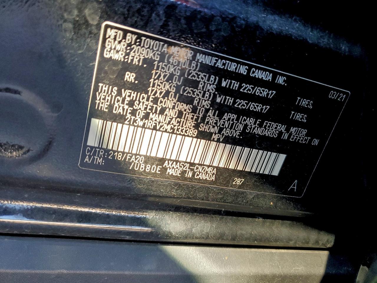 2021 TOYOTA RAV4