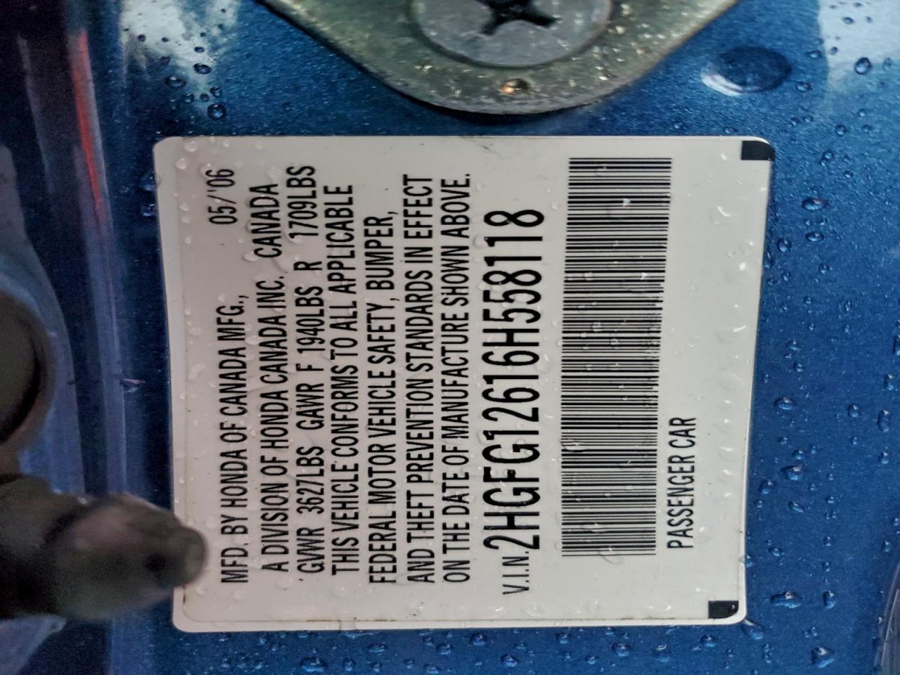 2006 HONDA CIVIC