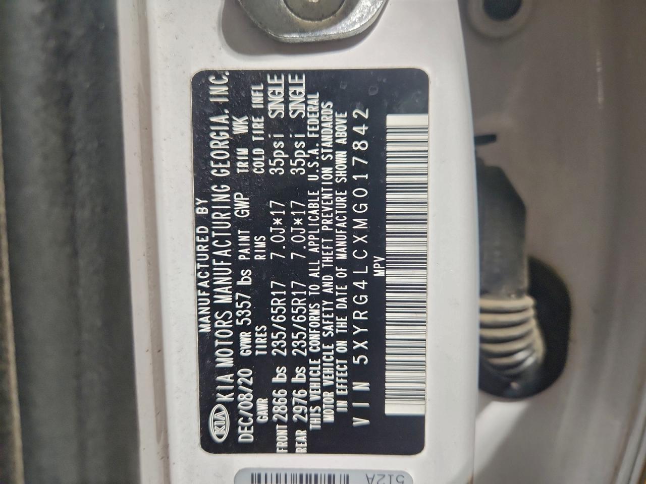2021 KIA SORENTO