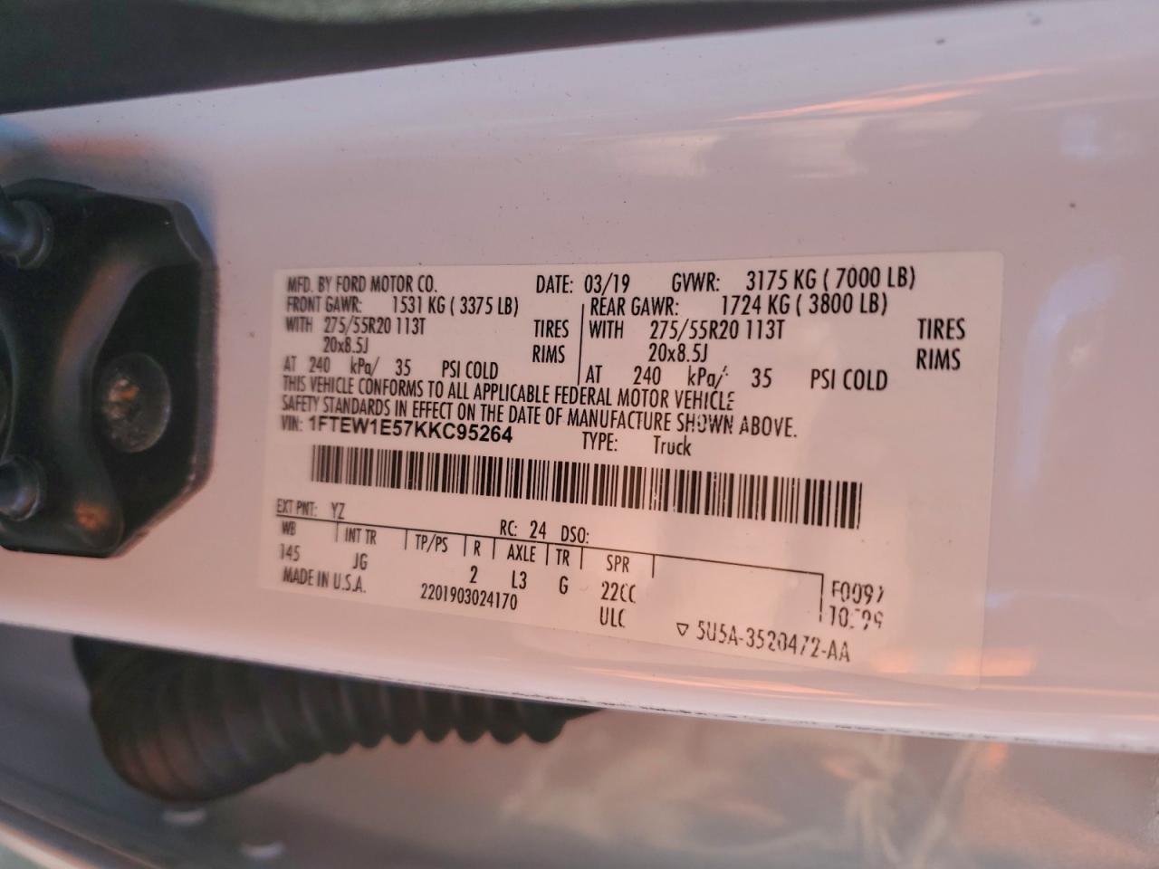 2019 FORD F-150