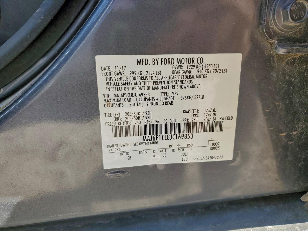 2018 FORD EcoSport