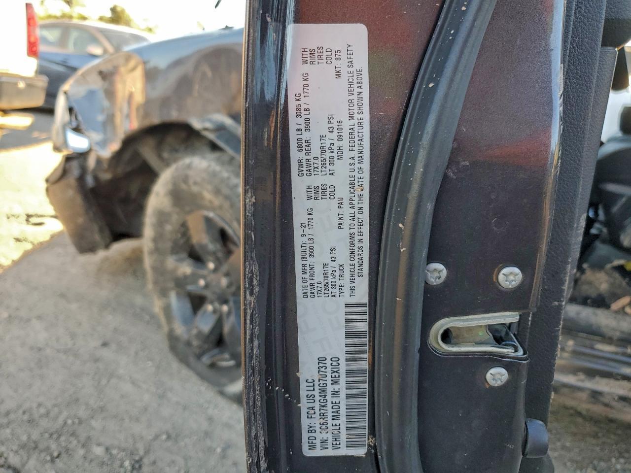 2021 RAM 1500
