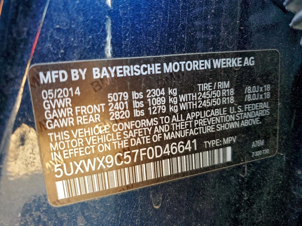 2015 BMW X3