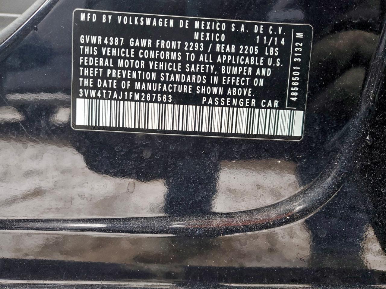 2015 VOLKSWAGEN JETTA