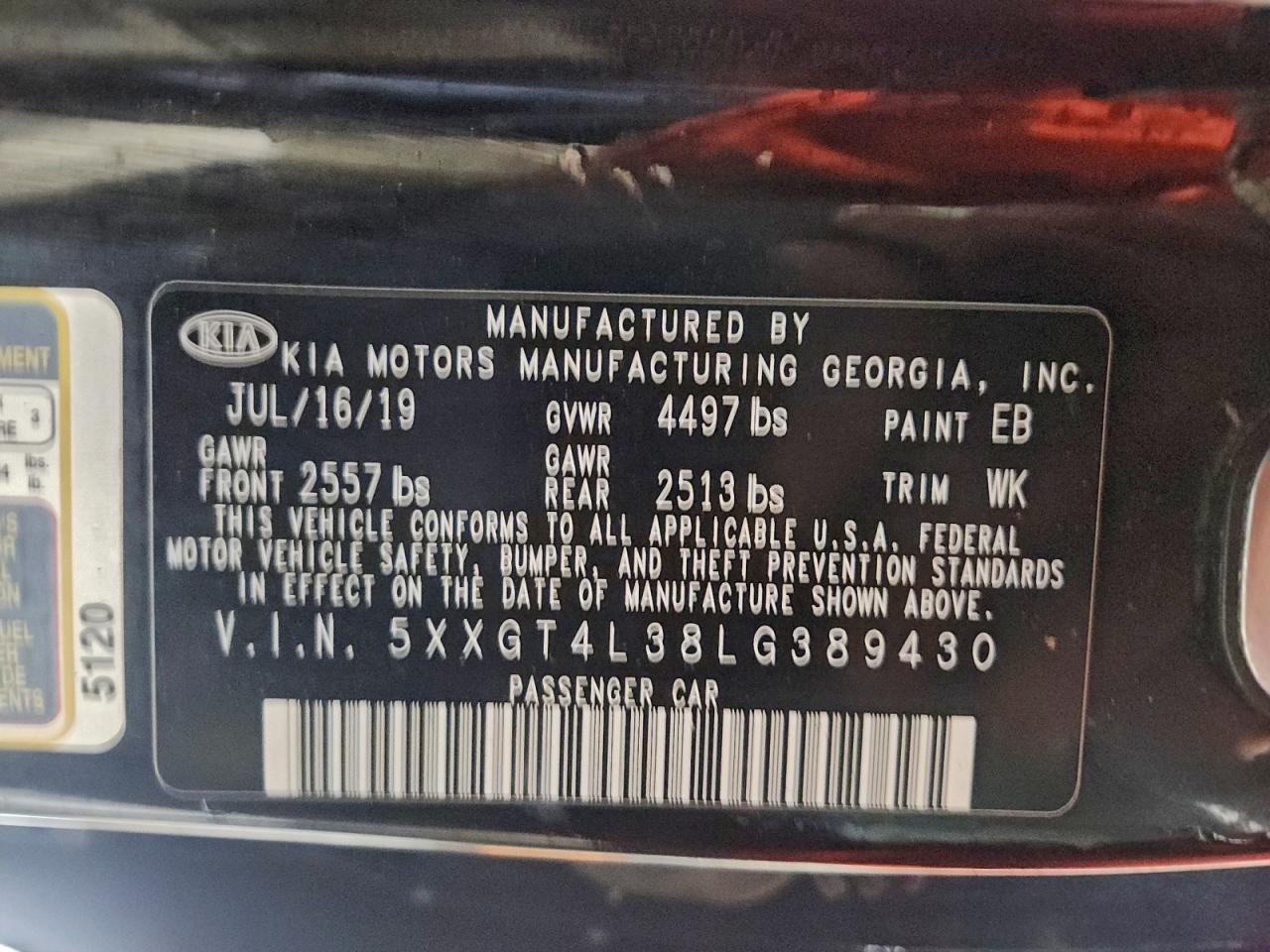 2020 KIA OPTIMA