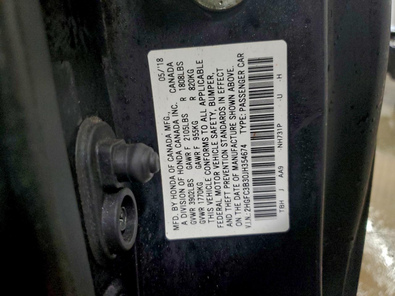 2018 HONDA CIVIC