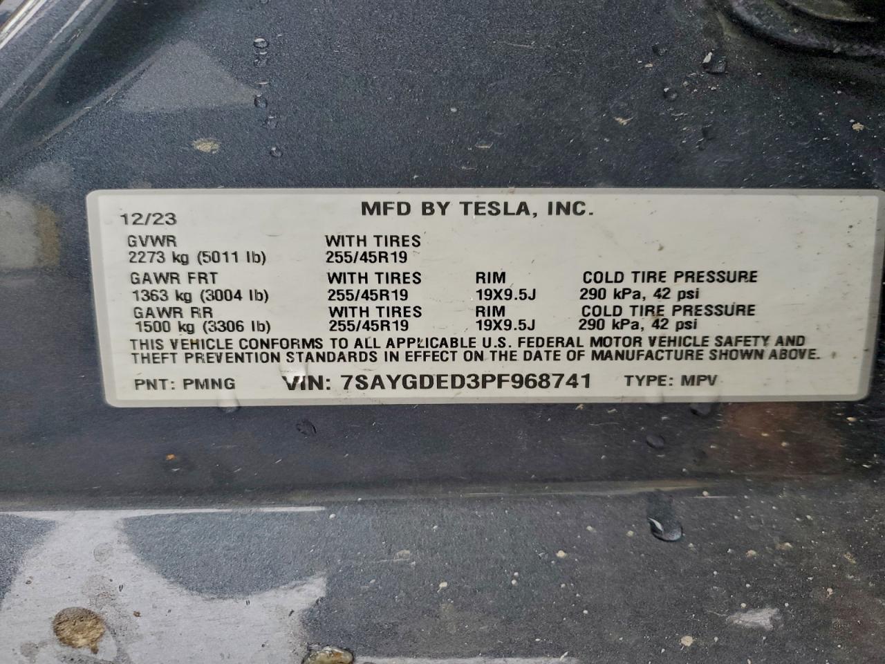 2023 TESLA MODEL Y