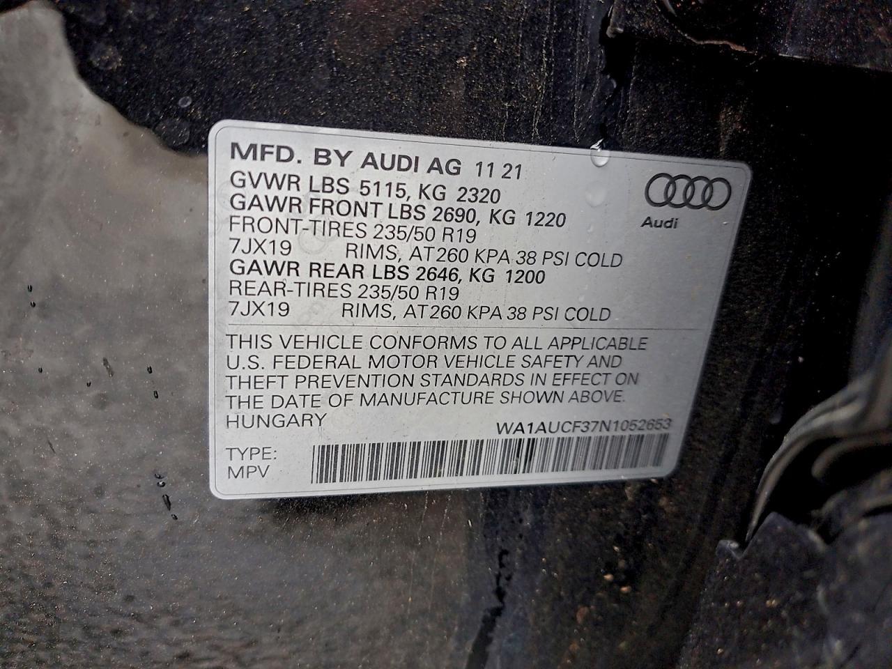 2022 AUDI Q3