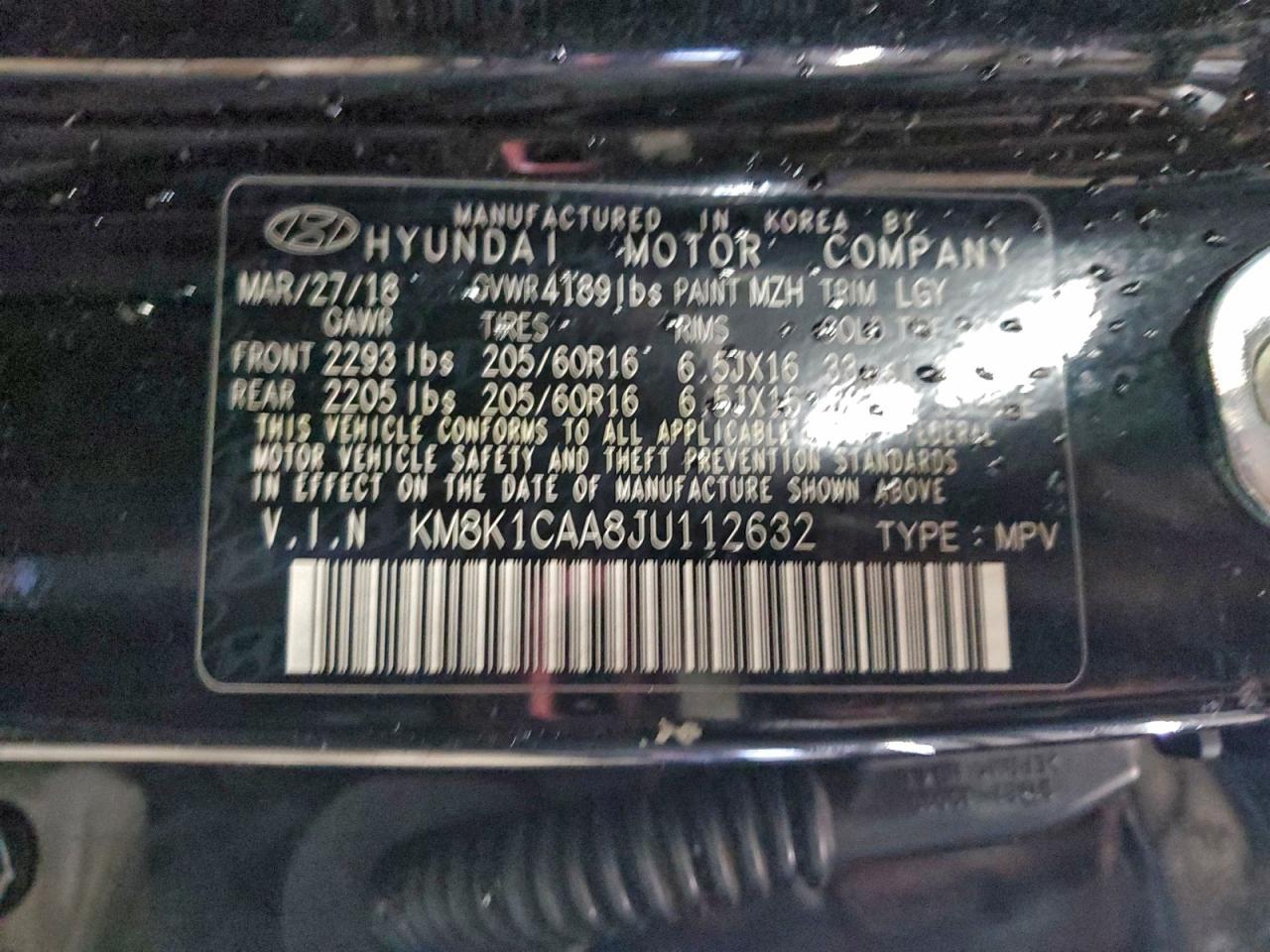 2018 HYUNDAI Kona