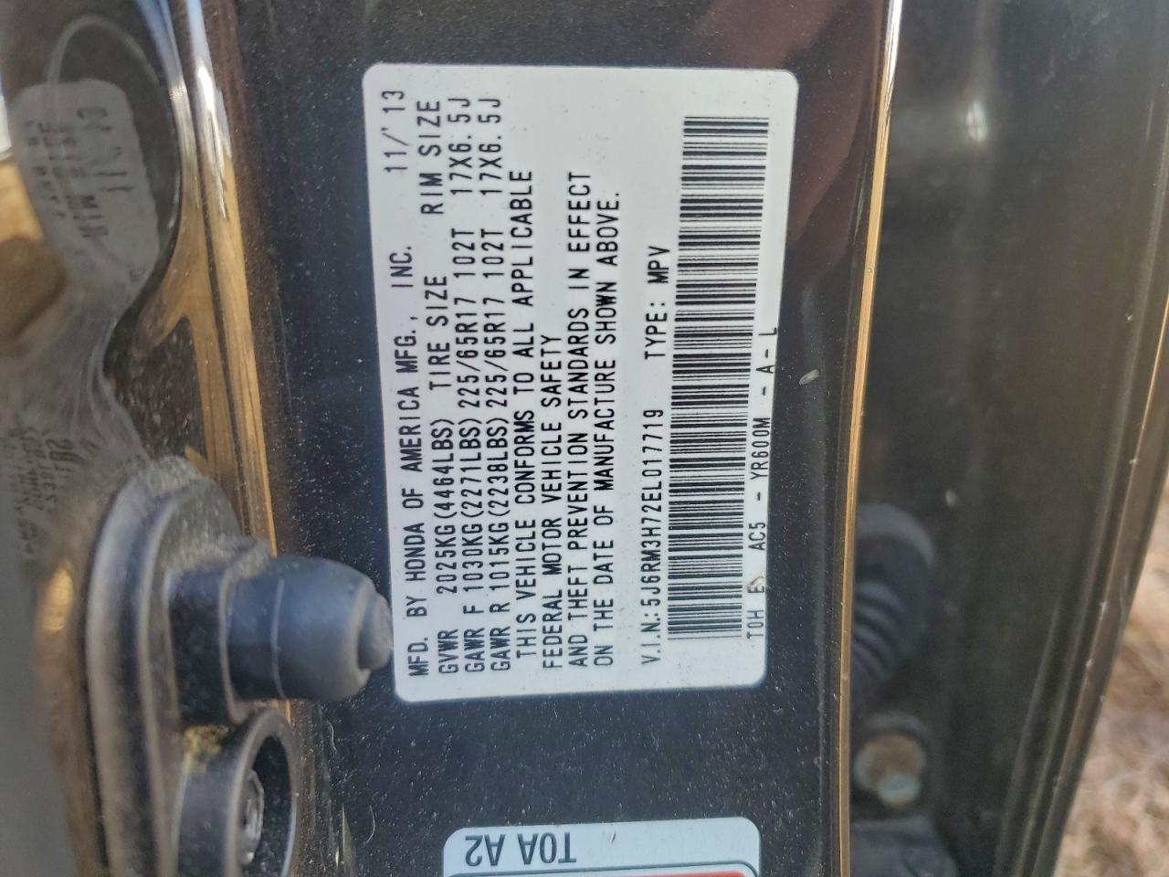 2014 HONDA CR-V