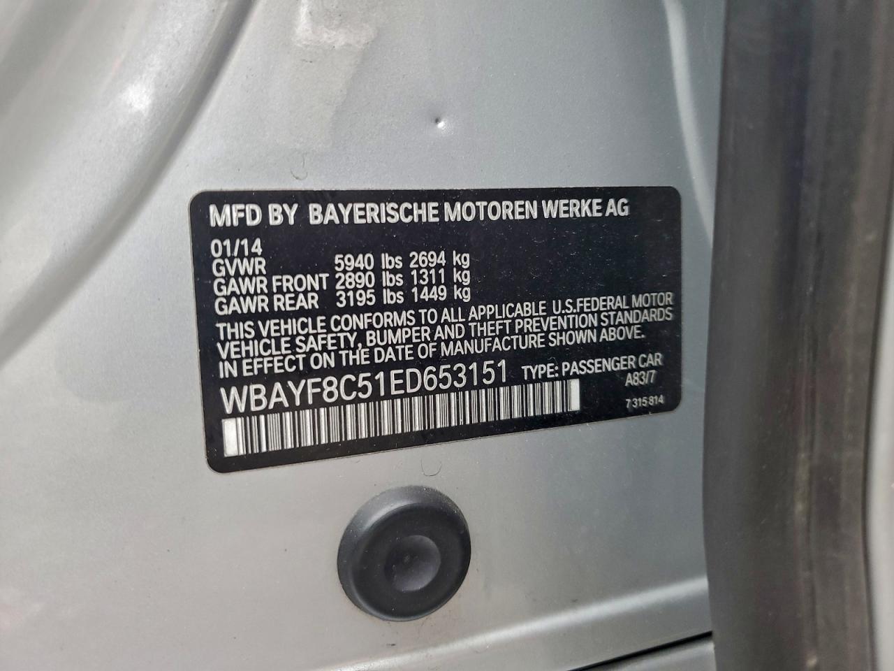 2014 BMW 7 series