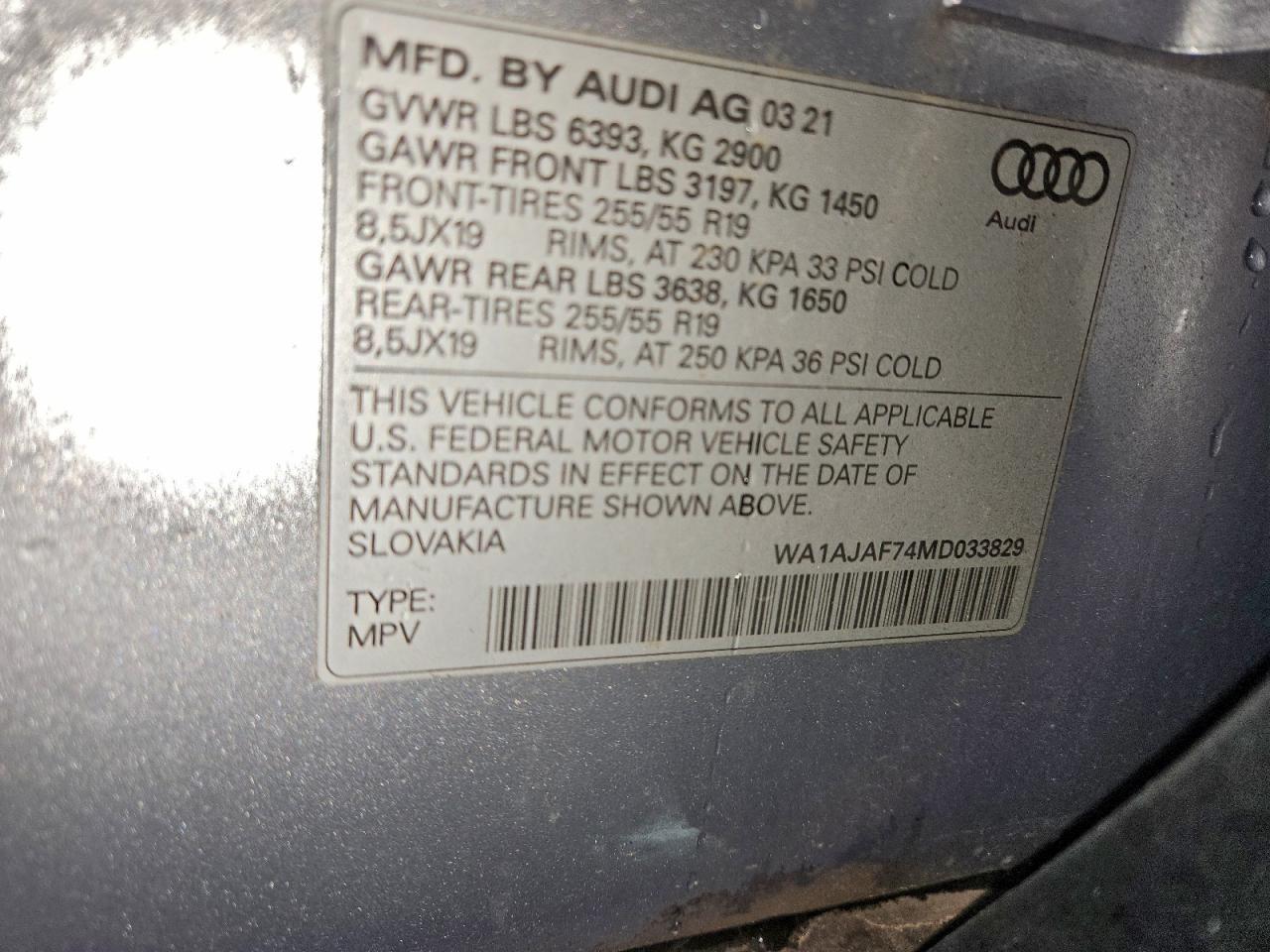 2021 AUDI Q7