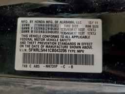 2012 HONDA ODYSSEY