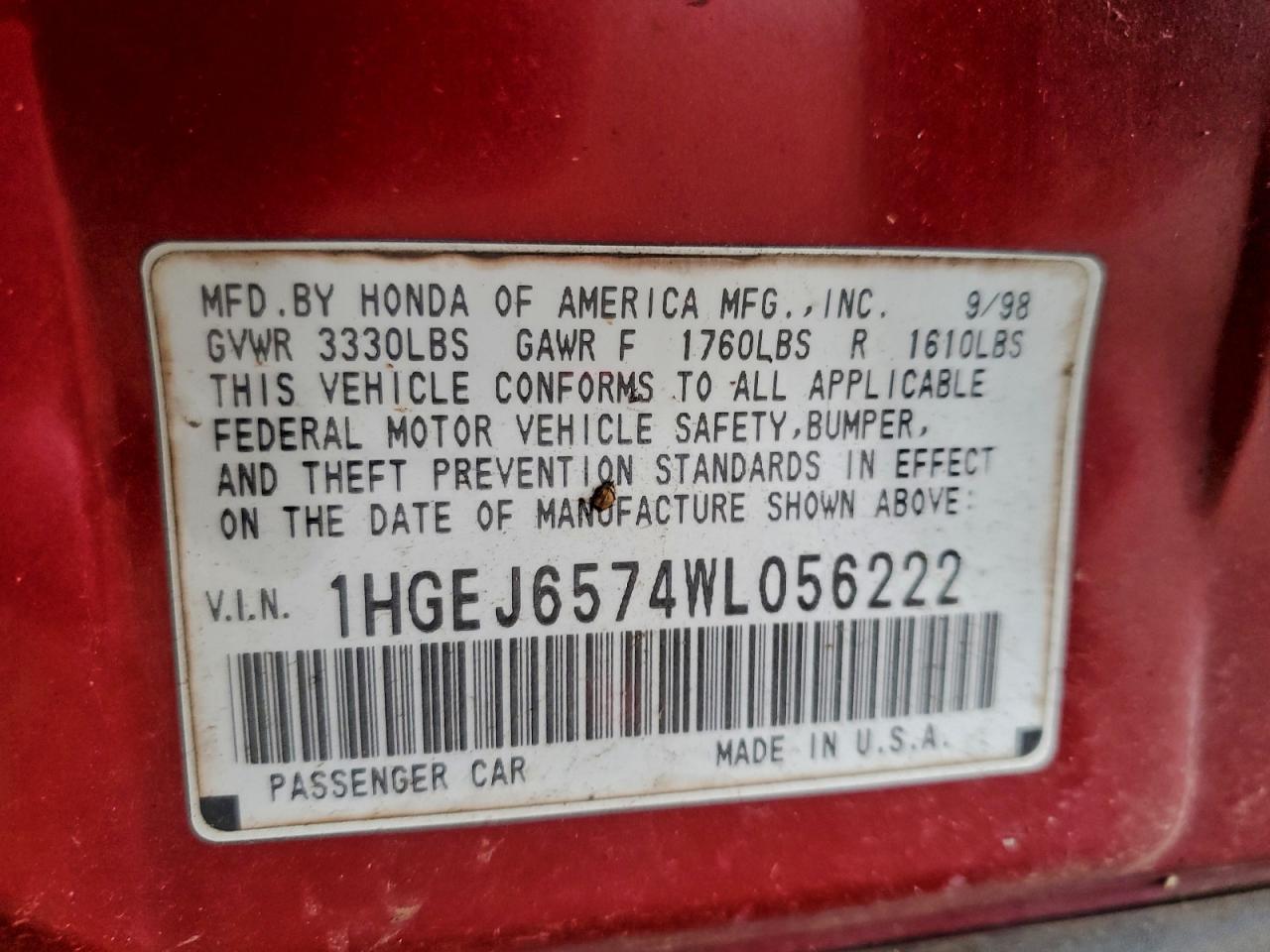 1998 HONDA CIVIC