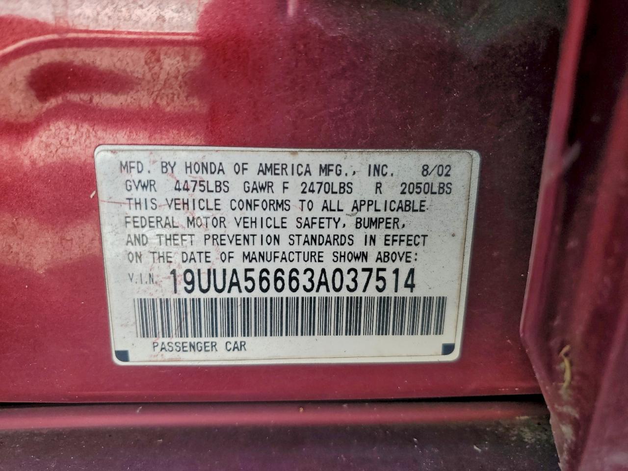 2003 ACURA TL