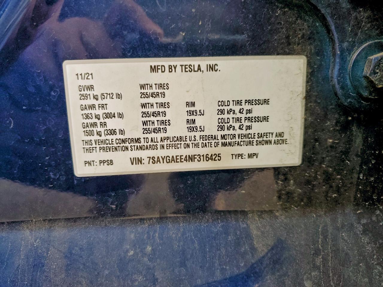2022 TESLA MODEL Y