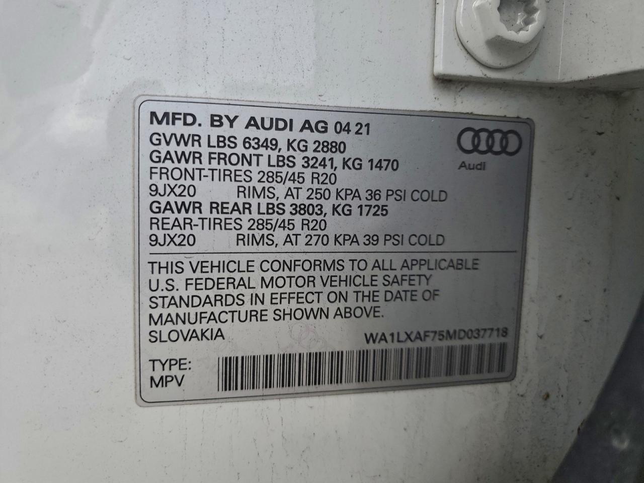 2021 AUDI Q7