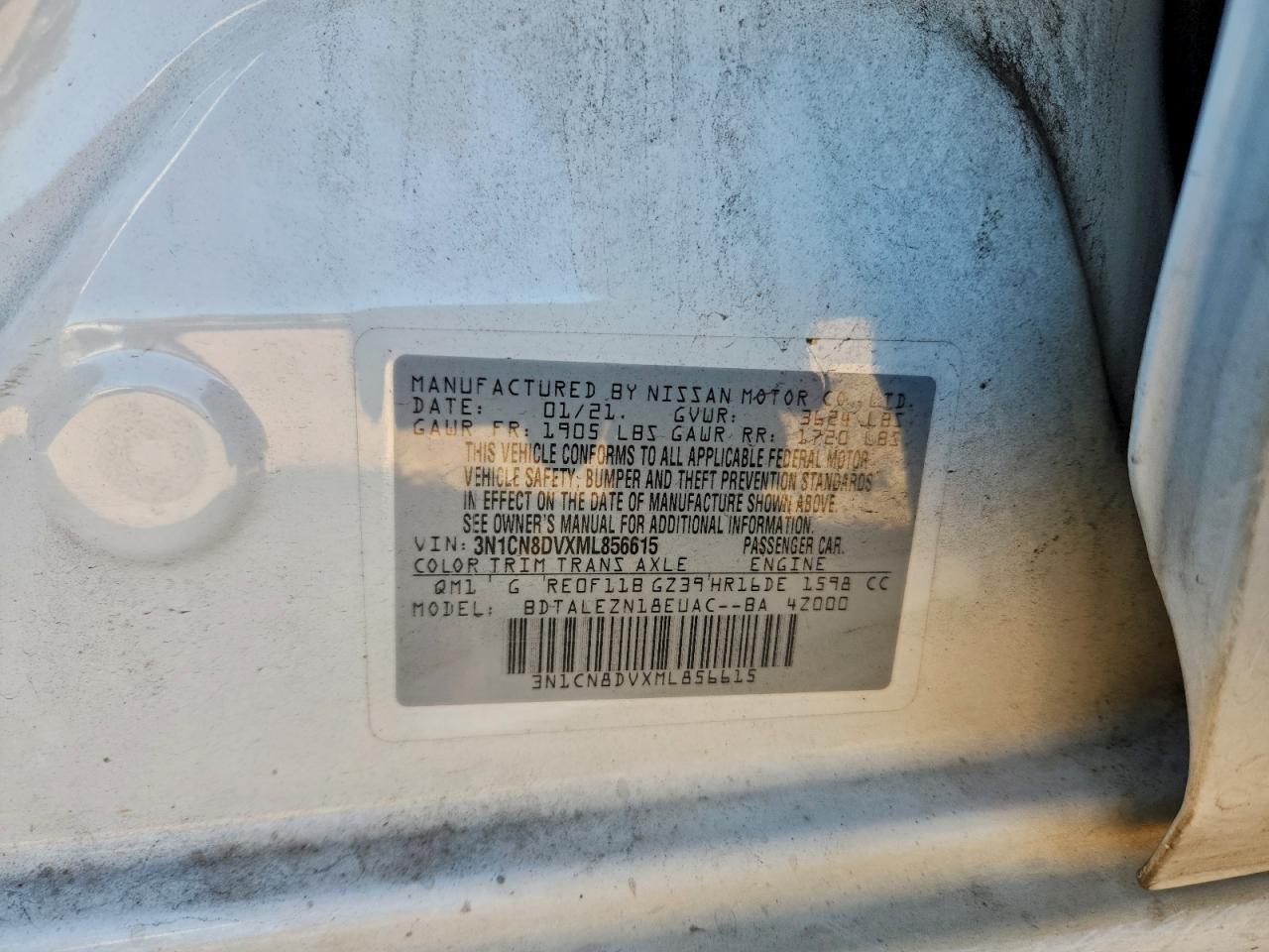 2021 NISSAN VERSA