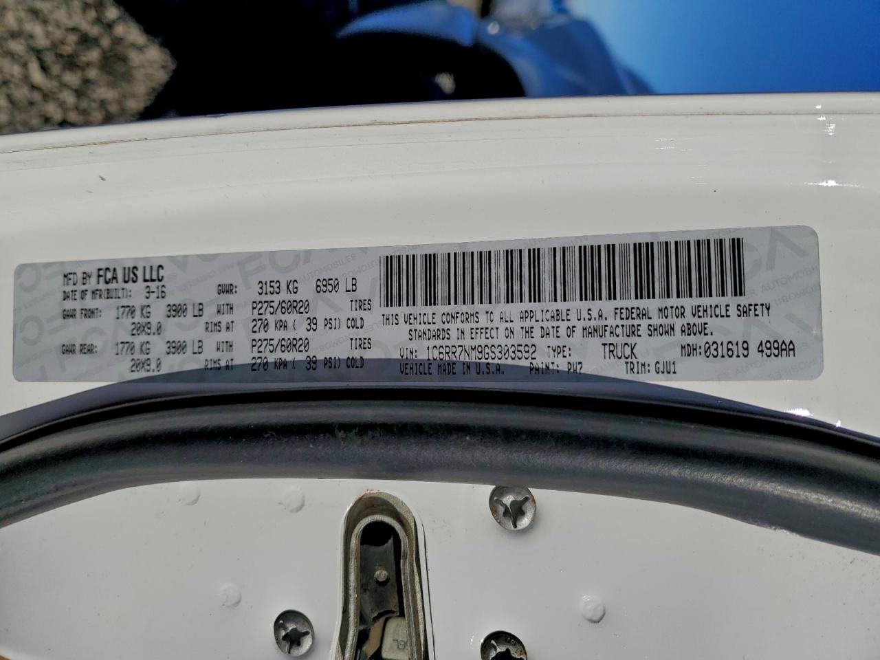 2016 RAM 1500