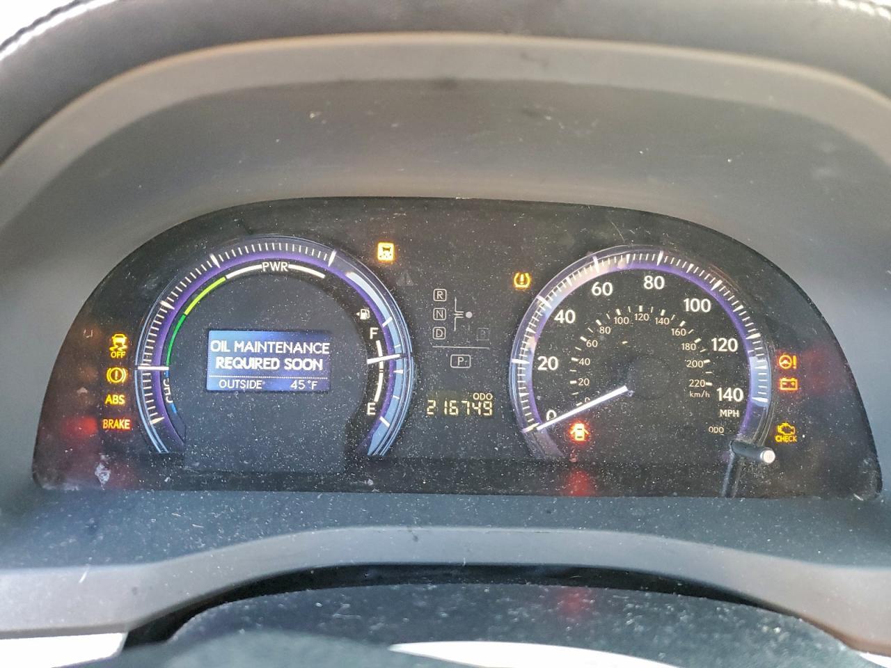 2010 LEXUS HS 250h