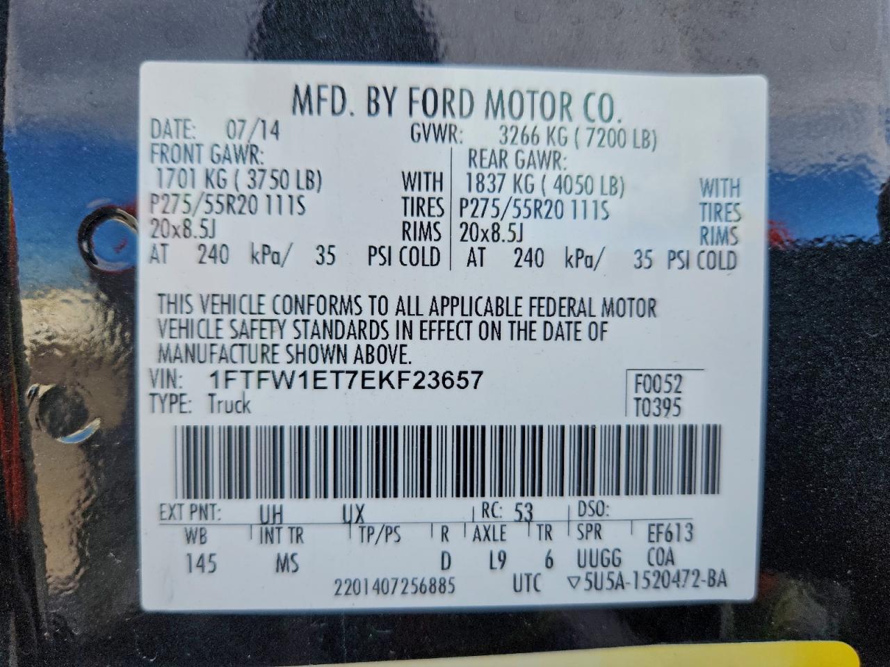 2014 FORD F-150