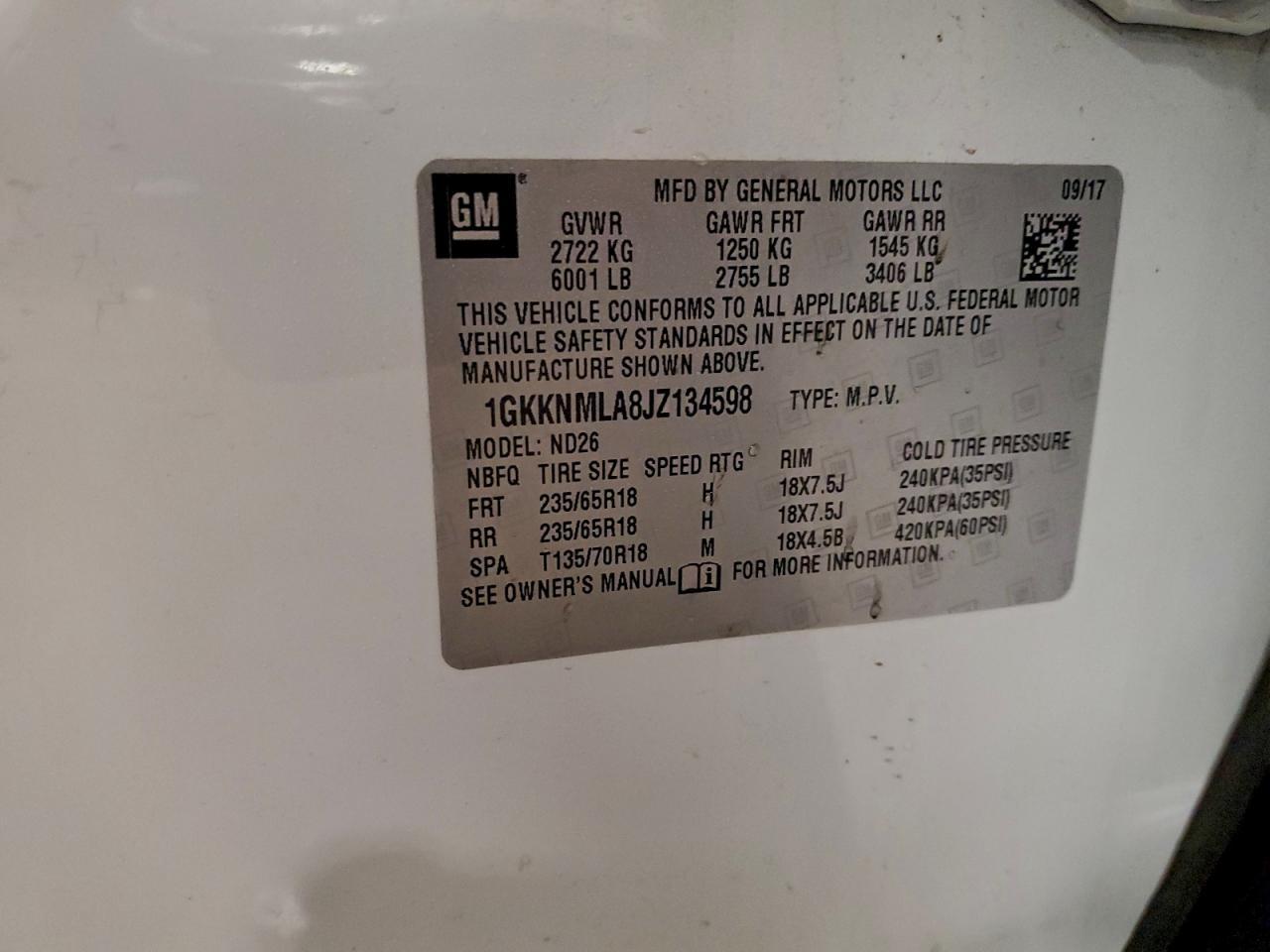 2018 GMC ACADIA