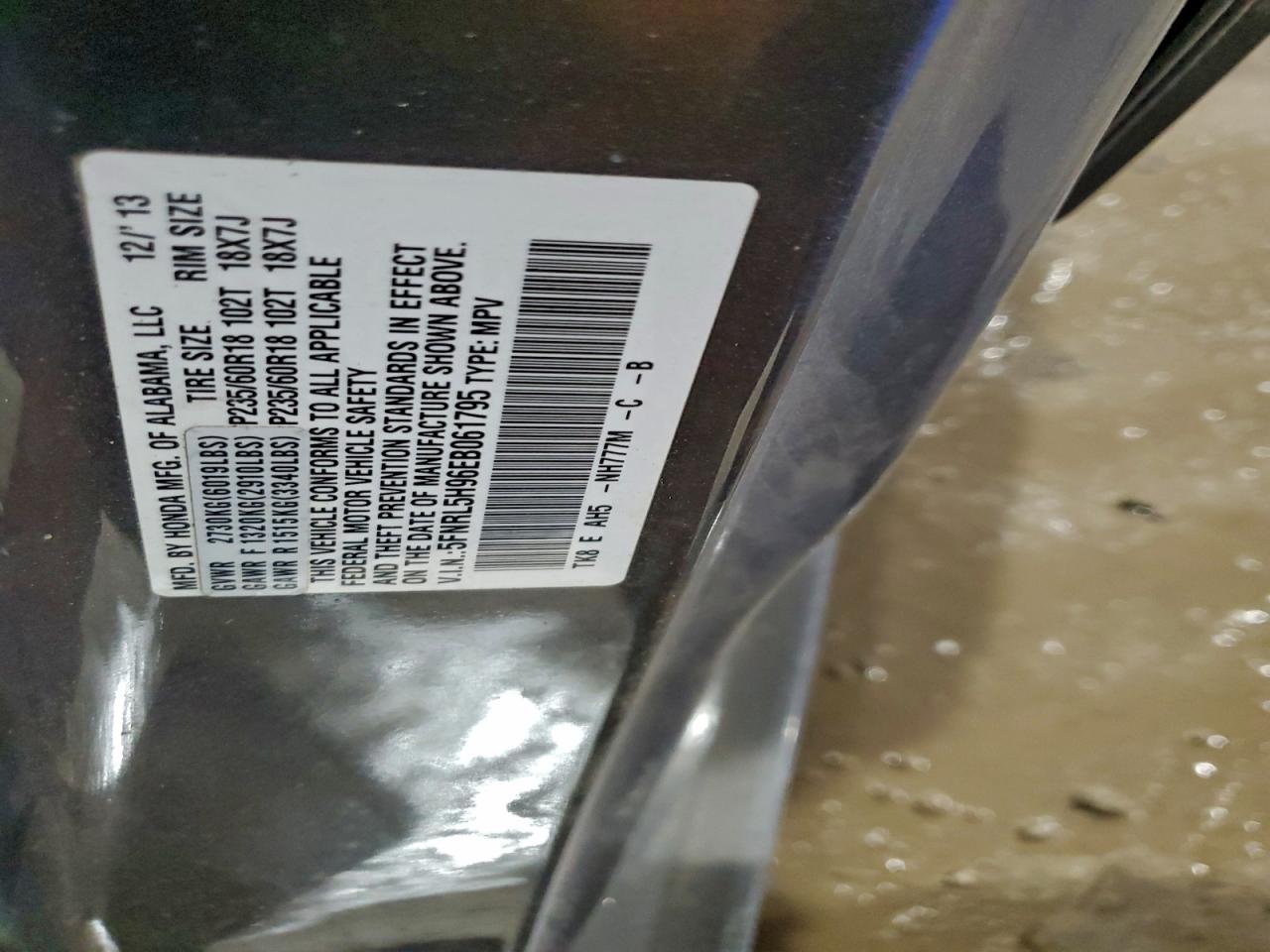 2014 HONDA ODYSSEY