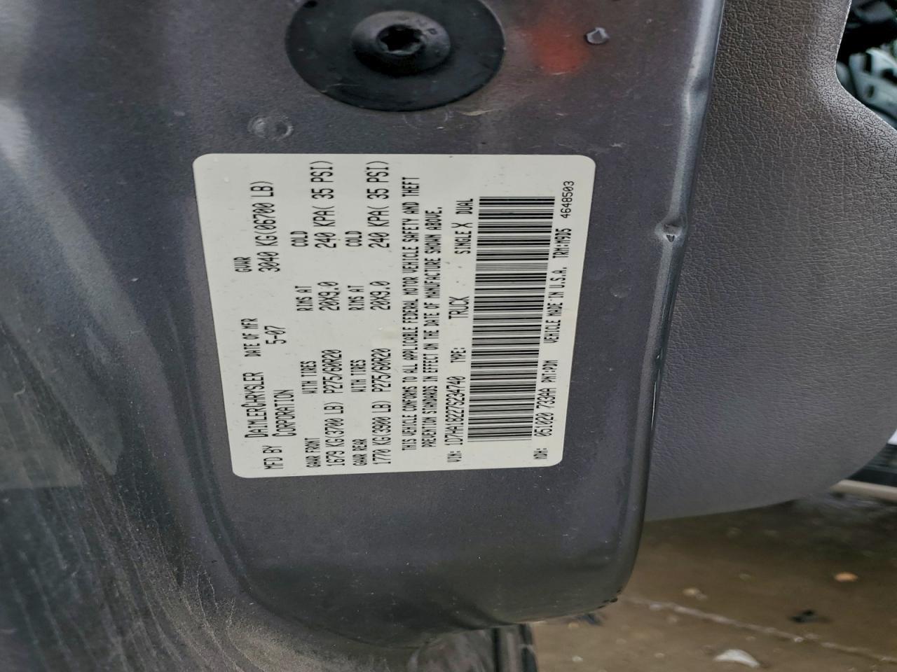 2007 DODGE RAM 1500