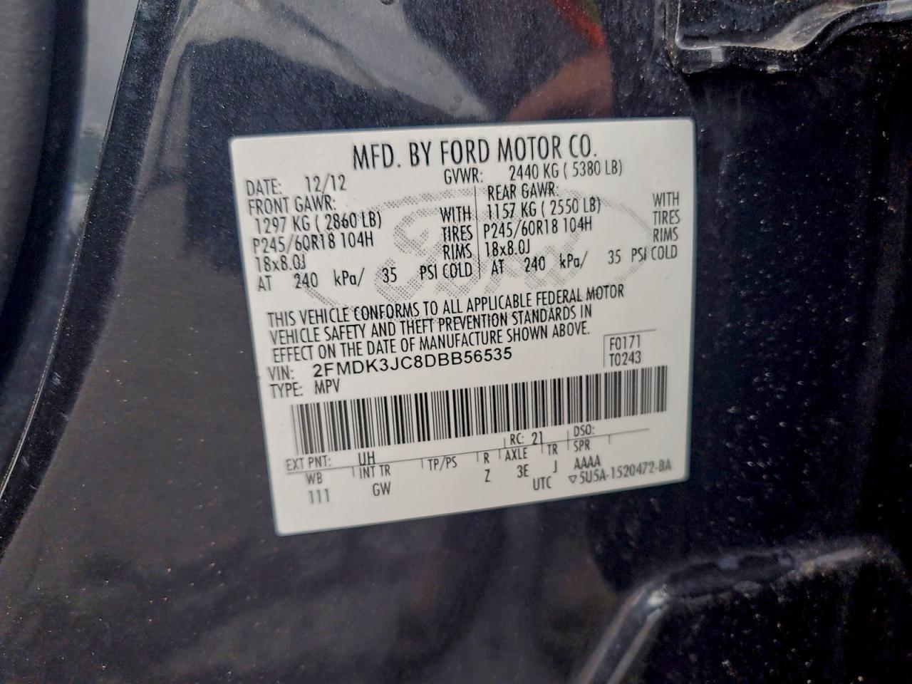 2013 FORD EDGE