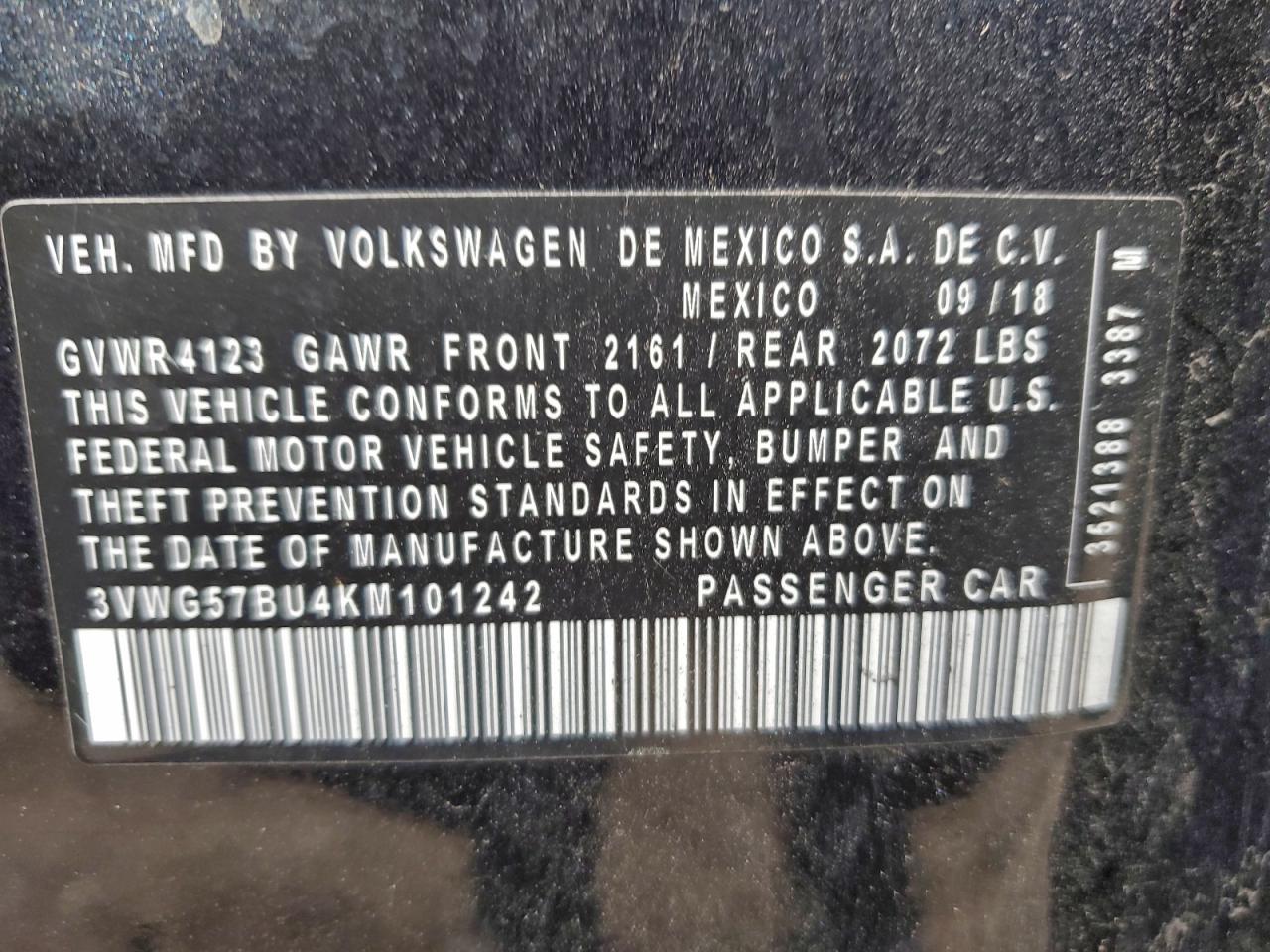 2019 VOLKSWAGEN JETTA
